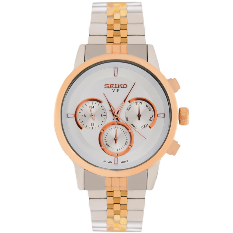 ساعت مچی عقربه‌ای مردانه کوارتز سیکو مدل سه موتور فعال کد 21054GR