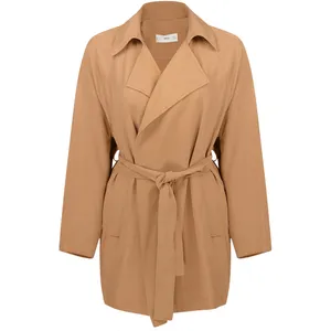 پالتو زنانه مانگو مدل Flowy Short Trench