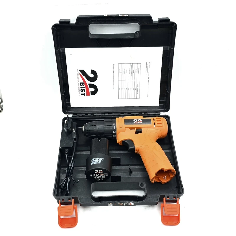 عکس شماره 12 : دریل شارژی 12 ولت بیست مدل 12v-ce1 مجموعه 4 عددی