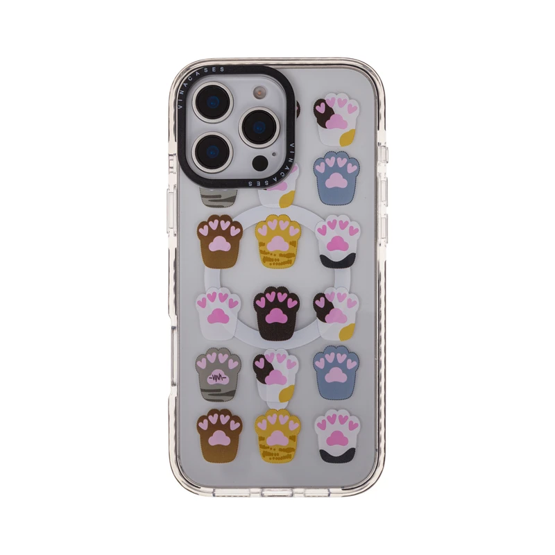 کاور ویناکیسز مدلLove paws MagSafe مناسب برای گوشی موبایل اپل iphone 16 pro max