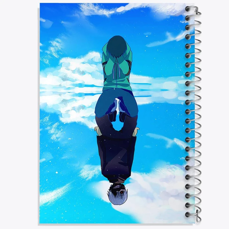 دفتر مشق 100 برگ خندالو طرح کانکی کن انیمه توکیو غول Tokyo Ghoul کد 11912