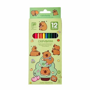 مداد رنگی 12 رنگ پرودون مدل کاپی بارا و دوستان