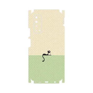 MAHOOT Minimal Internet Cat Icon-FullSkin Cover Sticker for Huawei Y7a