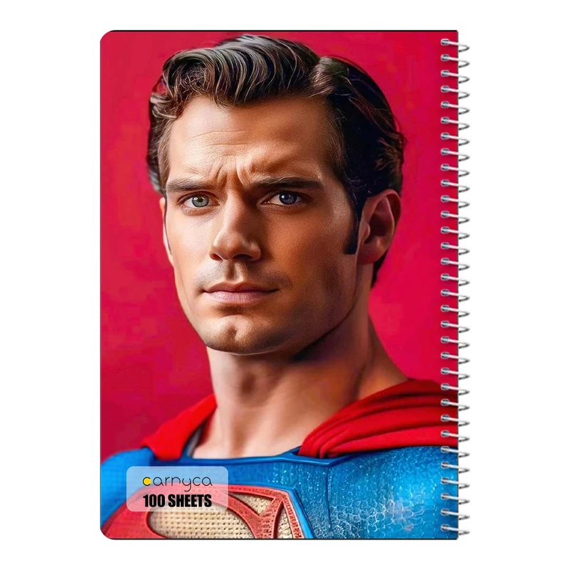 دفتر مشق 100 برگ سیمی کارنیکا طرح سوپرمن Superman کد 62671