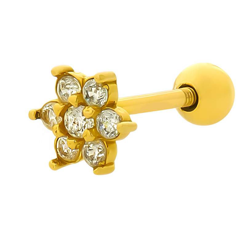 پیرسینگ طلا 18 عیار زنانه هور گالری مدل RPI733