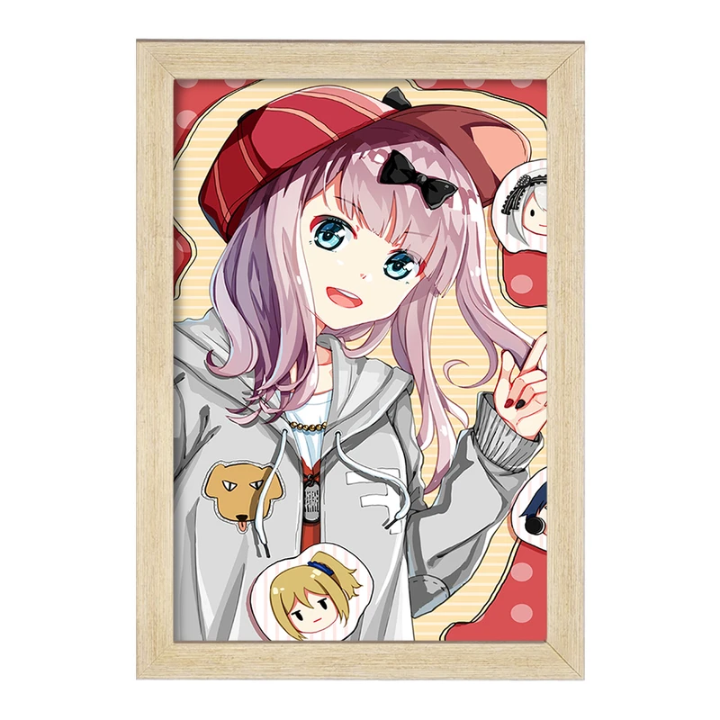 تابلو خندالو مدل چیکا فوجیوارا انیمه کاگویا ساما  کد 16054