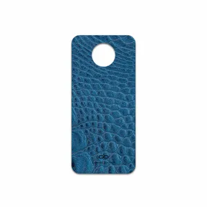 MAHOOT Blue-Crocodile-Leather Cover Sticker for Nokia G10
