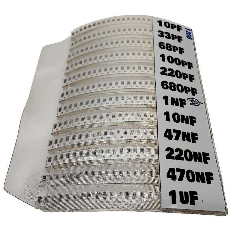 پک خازن SMD مصیعلا مدل 1206 بسته 300 عددی پک خازن SMD مصیعلا مدل 1206 بسته 300 عددی