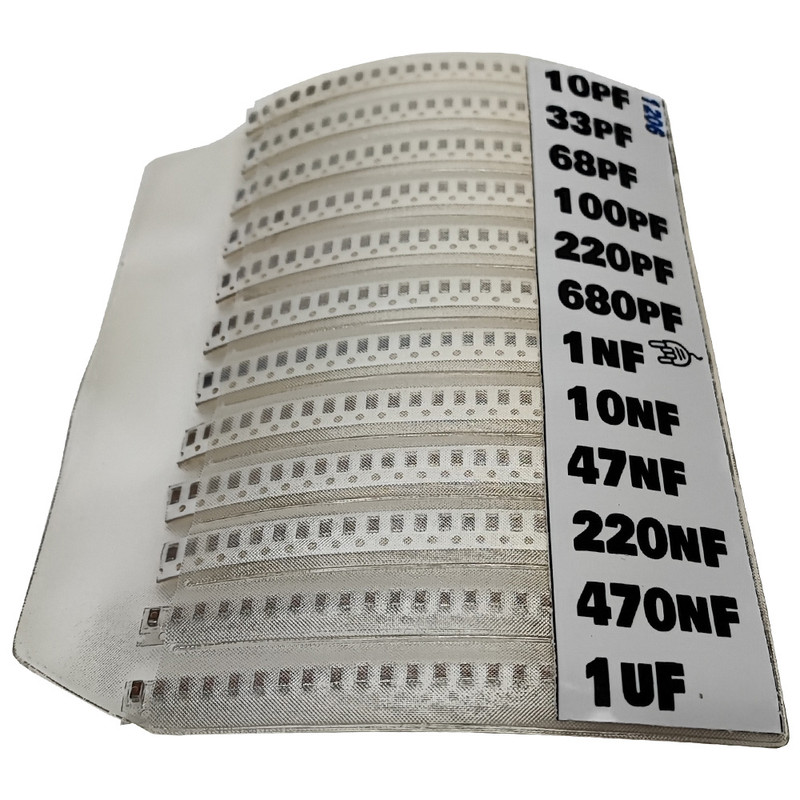 پک خازن SMD مصیعلا مدل 1206 بسته 300 عددی پک خازن SMD مصیعلا مدل 1206 بسته 300 عددی
