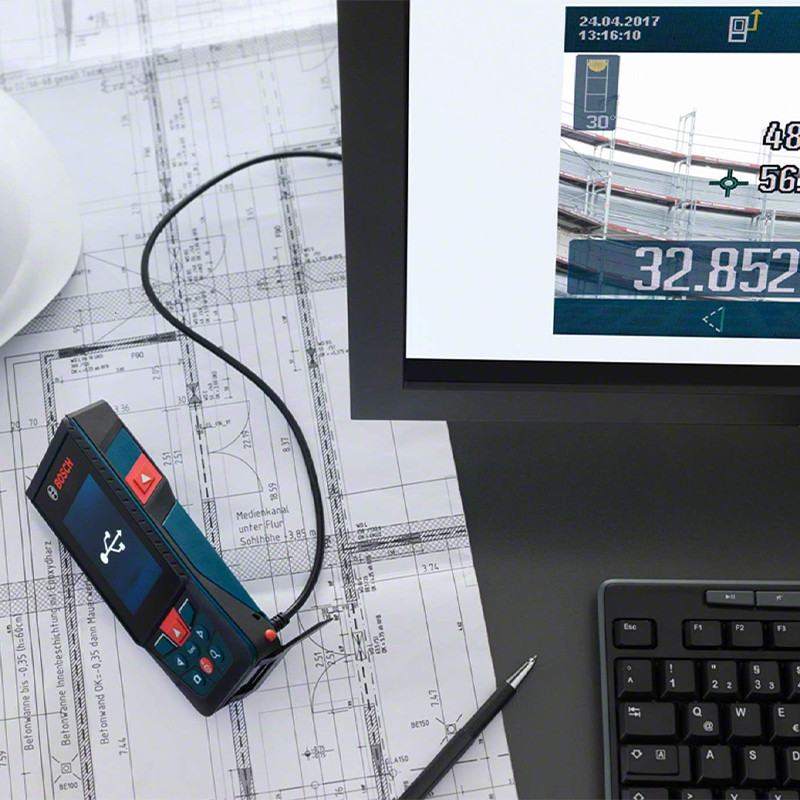 متر لیزری بوش مدل دوربین دار GLM 120 C - ISO NORM 16331-1