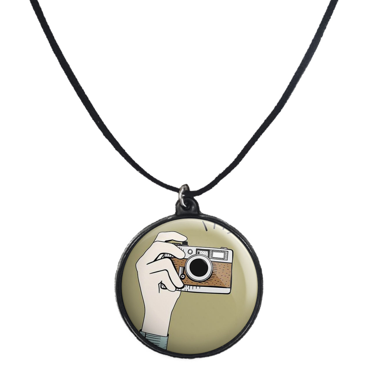 گردنبند پرمانه طرح عکاس کد pmb.5176 مدل دو طرفه