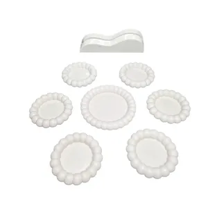 مجموعه ظروف هفت سین 8 پارچه مدل مروارید کد 01