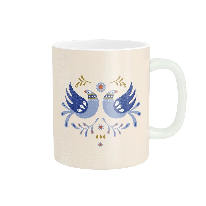 ماگ پاد آفرین طرح پرنده کد 1444