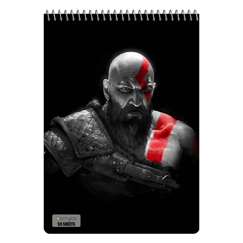 دفتر نقاشی 50 برگ سیمی کارنیکا طرح گاد اف وار God of War کد 63908