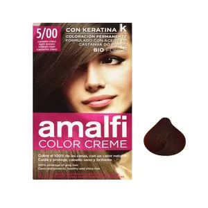 کیت رنگ مو آمالفی شماره 5/00 حجم 50 میلی لیتر رنگ قهوه ای لایت