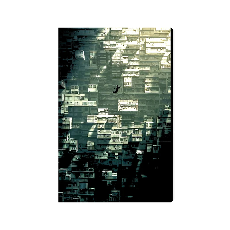 تابلو شاسی عرش مدل فانتزی منظره ساختمان کد As4359