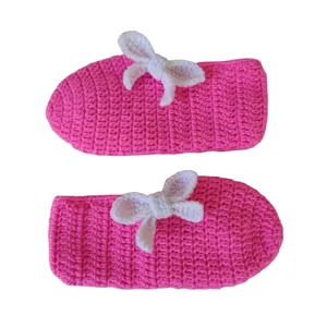 پاپوش بافتنی دخترانه مدل زیبا