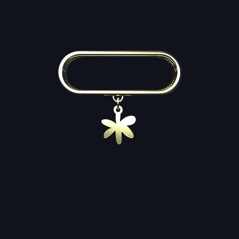 آویز ساعت طلا 18 عیار زنانه مدوپد مدل گل کد SE1-1806 آویز ساعت طلا 18 عیار زنانه مدوپد مدل گل کد SE1-1806