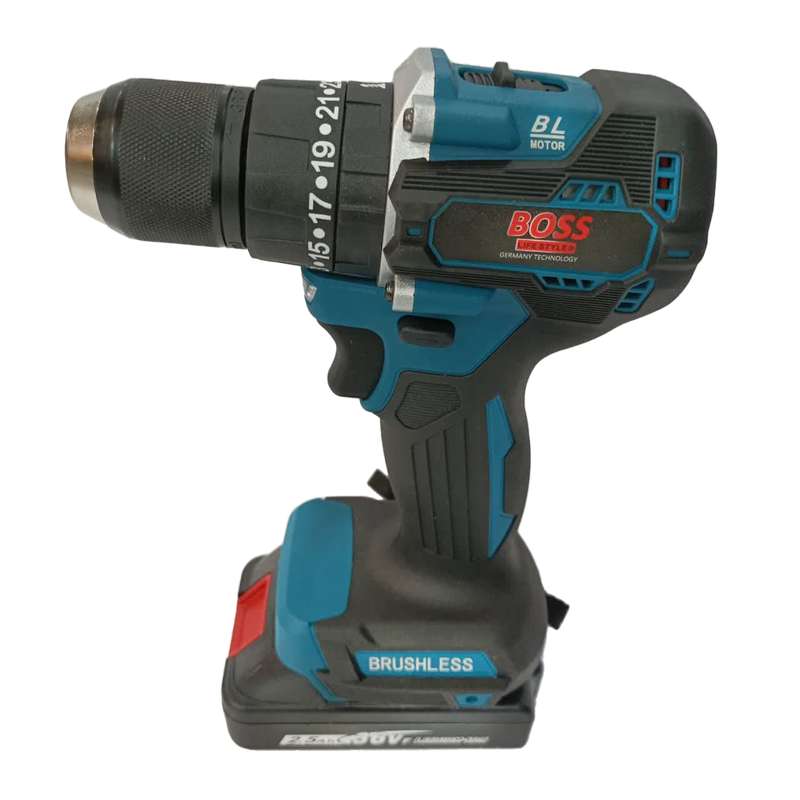 دریل شارژی باس مدل 36V-Brushless مجموعه 26 عددی