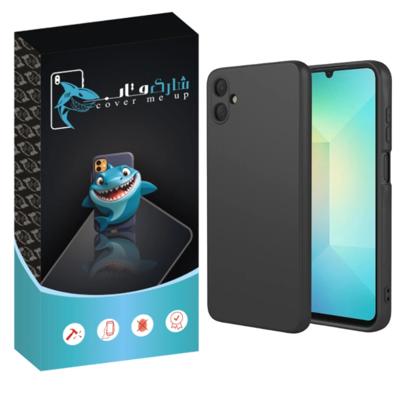 کاور شارک قاب مدل سیلیکونی مناسب برای گوشی موبایل سامسونگ Galaxy A06