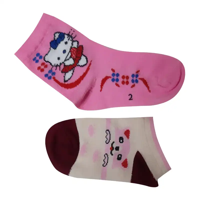 جوراب دخترانه کد 160 مجموعه 2 عددی