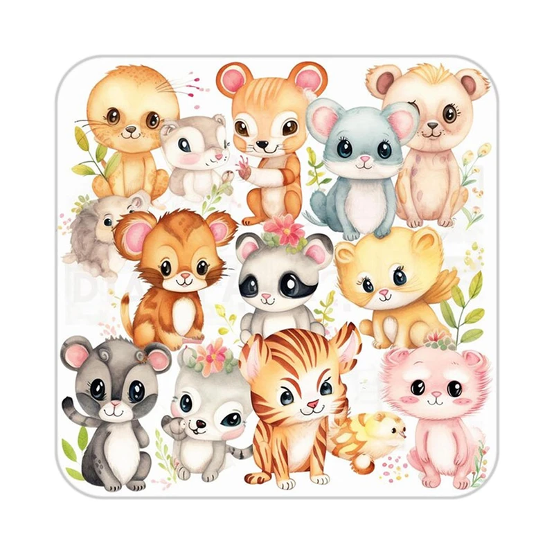 زیر لیوانی کاکتی طرح حیوانات کارتونی مدل mp28610