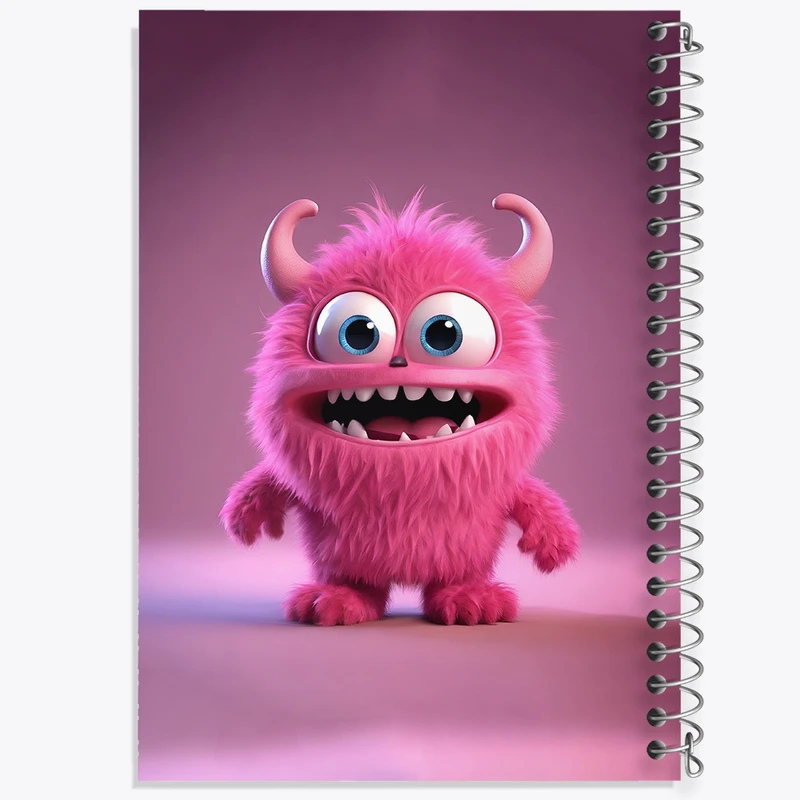 دفتر لیست خرید 50 برگ خندالو طرح هیولای کیوت کد F6289