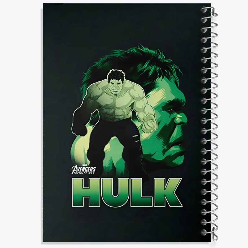 دفتر ژورنال نویسی 50 برگ خندالو مدل نقطه ای طرح هالک مارول (Marvel) کد N5719