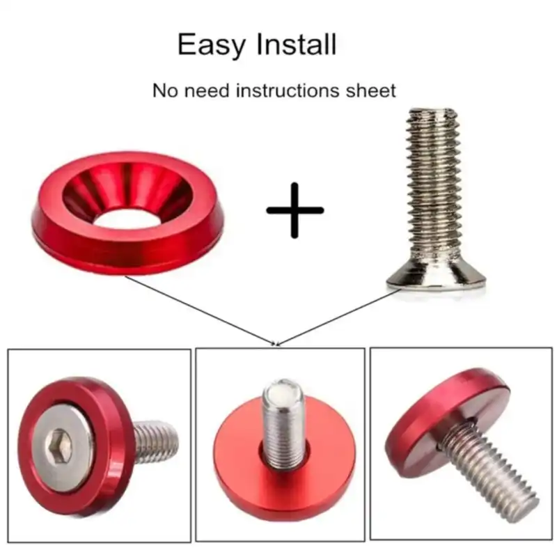 واشررنگی اسپرت و پیچ کد RC 1 بسته 20 عددی مناسب برای پژو 206