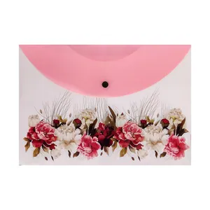 پوشه دکمه دار پیلاوران مدل فانتزی جیب دار طرح گل کد 03