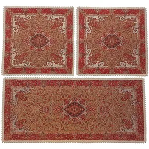 ست سه تکه رومیزی ترمه کد TRSETE3