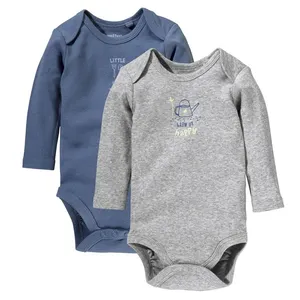 بادی آستین بلند نوزادی لوپیلو مدل YS001 مجموعه 2 عددی