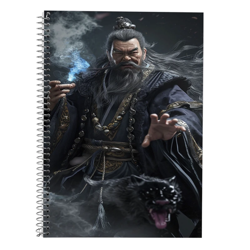 دفتر زبان 50 برگ مدوپد مدل دو خط طرح حیوانات جنگجو کد DF14952