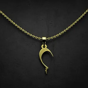 گردنبند طلا 18 عیار زنانه مدوپد مدل حرف س کد I2-1-1699