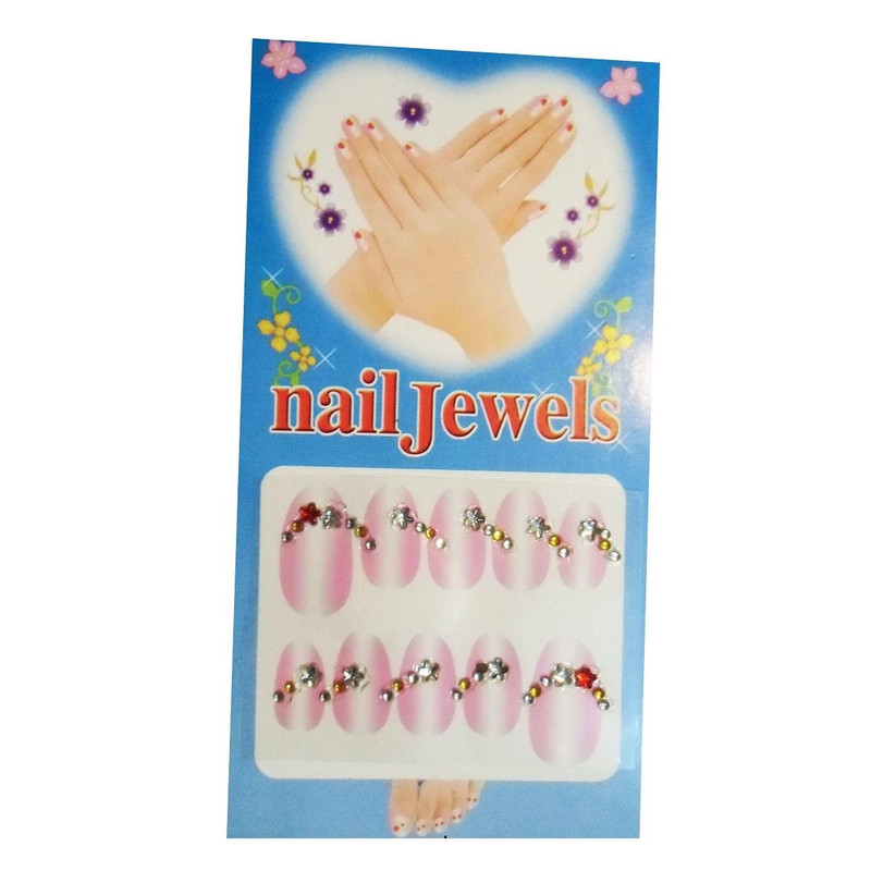 نگین ناخن مدل a01 مجموعه 6 عددی