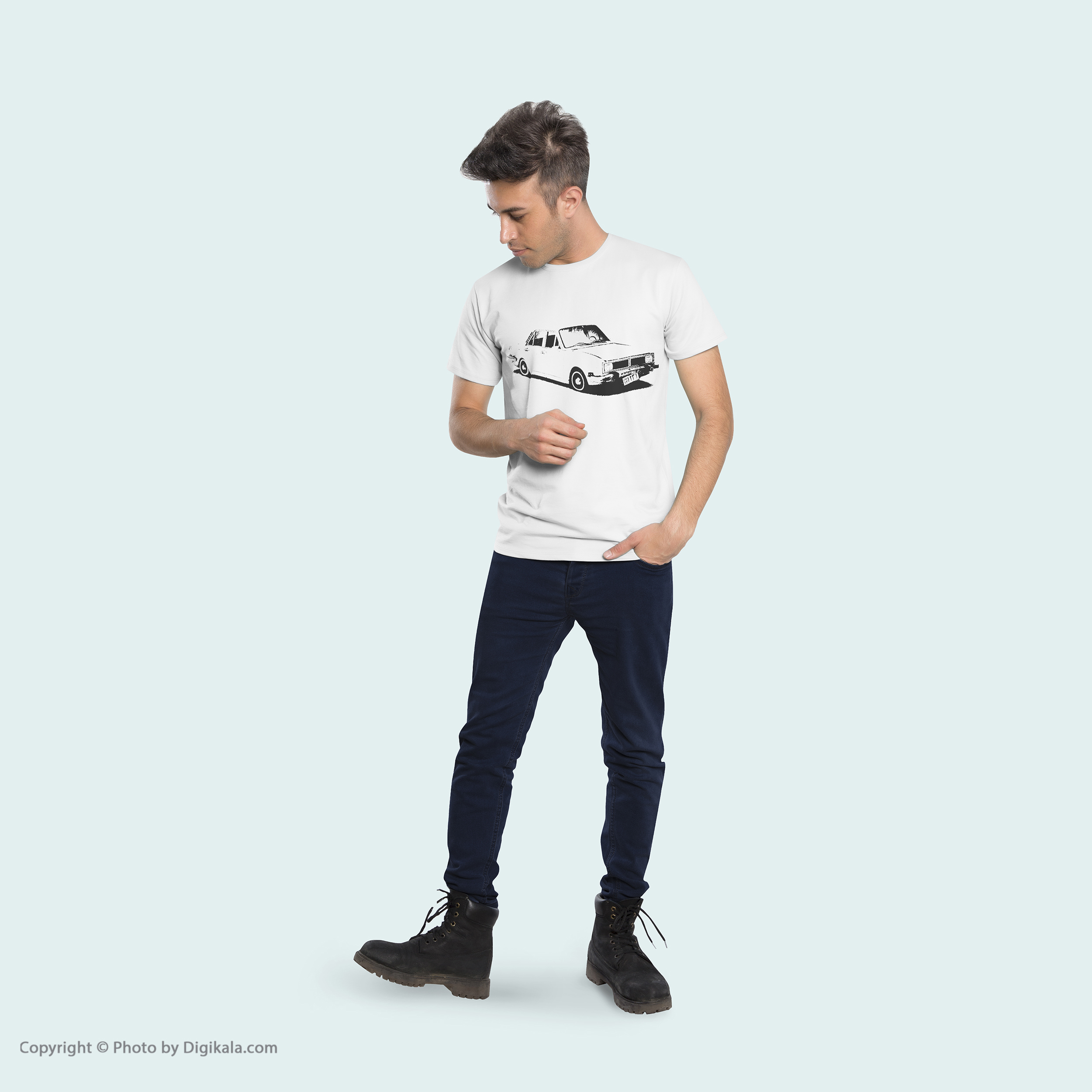 تی شرت مردانه به رسم طرح پیکان کد 3316