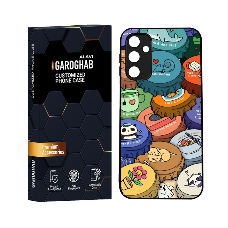 کاور گارد قاب علوی مدل دورژله ای کارتنی و انیمه مناسب برای گوشی موبایل سامسونگ Galaxy A24