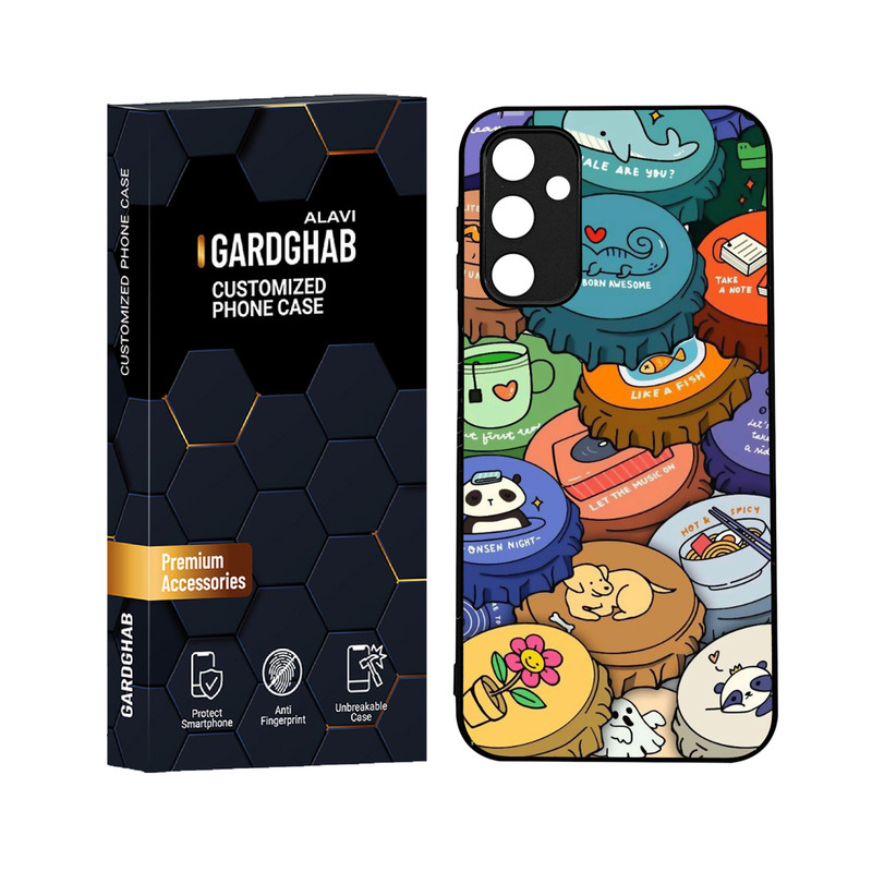کاور گارد قاب علوی مدل دورژله ای کارتنی و انیمه مناسب برای گوشی موبایل سامسونگ Galaxy A24