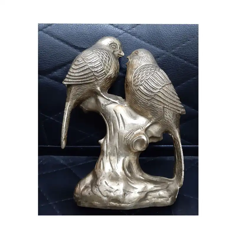 مجسمه برنجی مدل پرندگان شیفته کد A1