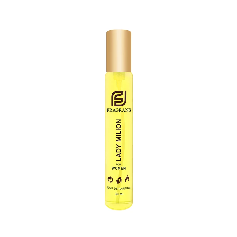 عطر جیبی زنانه فراگرنس مدل Lady Milion حجم 30 میلی لیتر