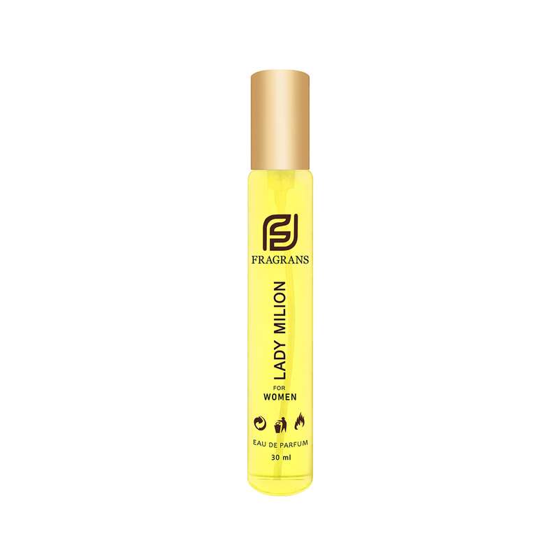 عطر جیبی زنانه فراگرنس مدل Lady Milion حجم 30 میلی لیتر