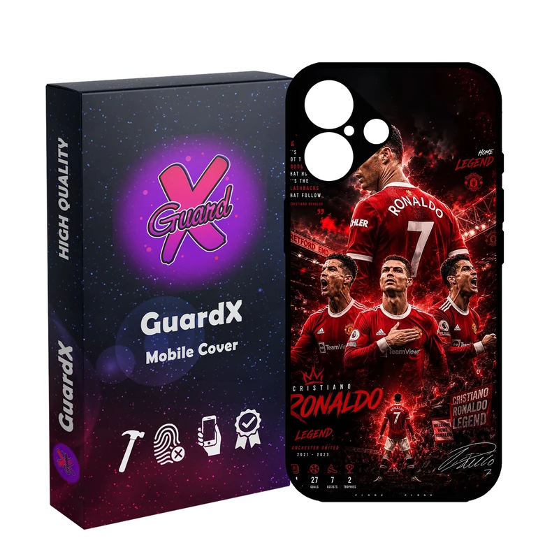 کاور گارد ایکس طرح Ronaldo مدل 11091 مناسب برای گوشی موبایل اپل iPhone 16