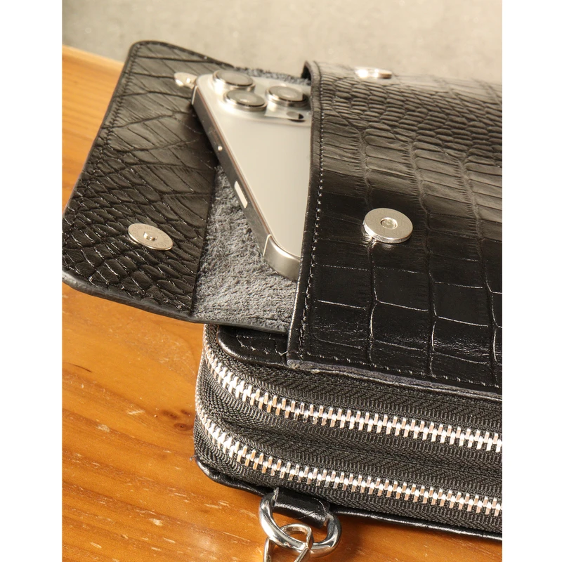 عکس شماره 10 : کیف دستی بیورا مدل چرم طبیعی کروکودیلی pa05