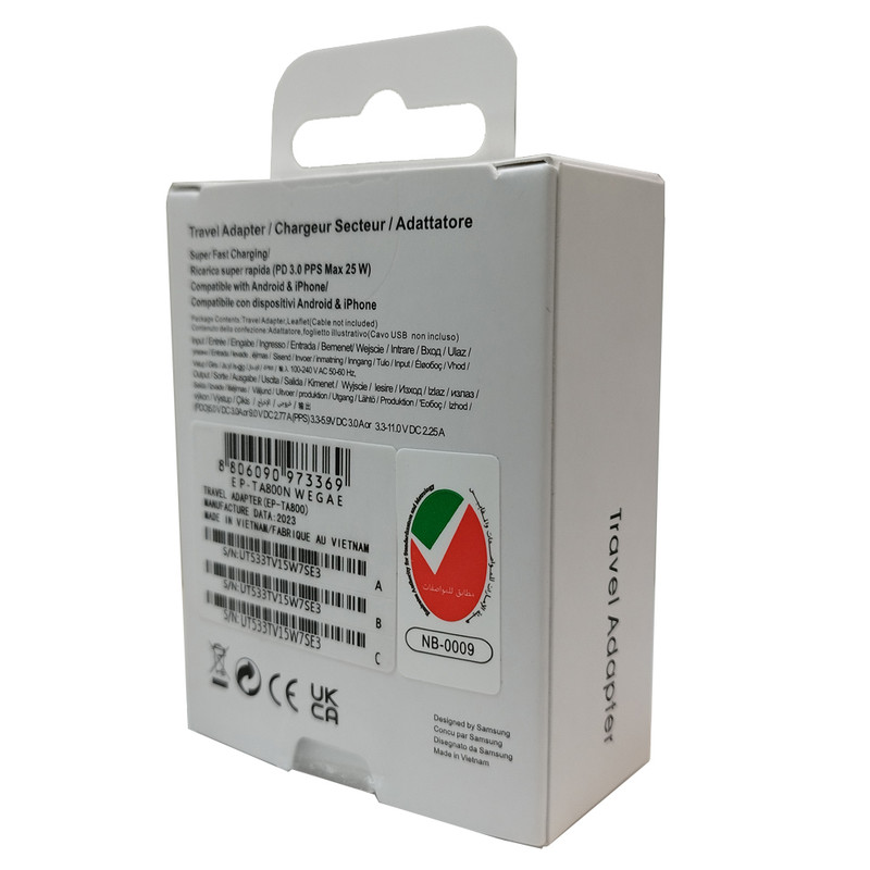 شارژر دیواری 25 وات مدل EP-TA800N WEGAE