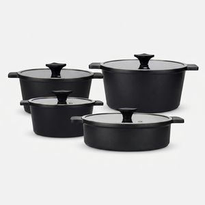 سرویس قابلمه و تابه چدن گرانیت 8 پارچه ای ام بی مدل کلاسیک