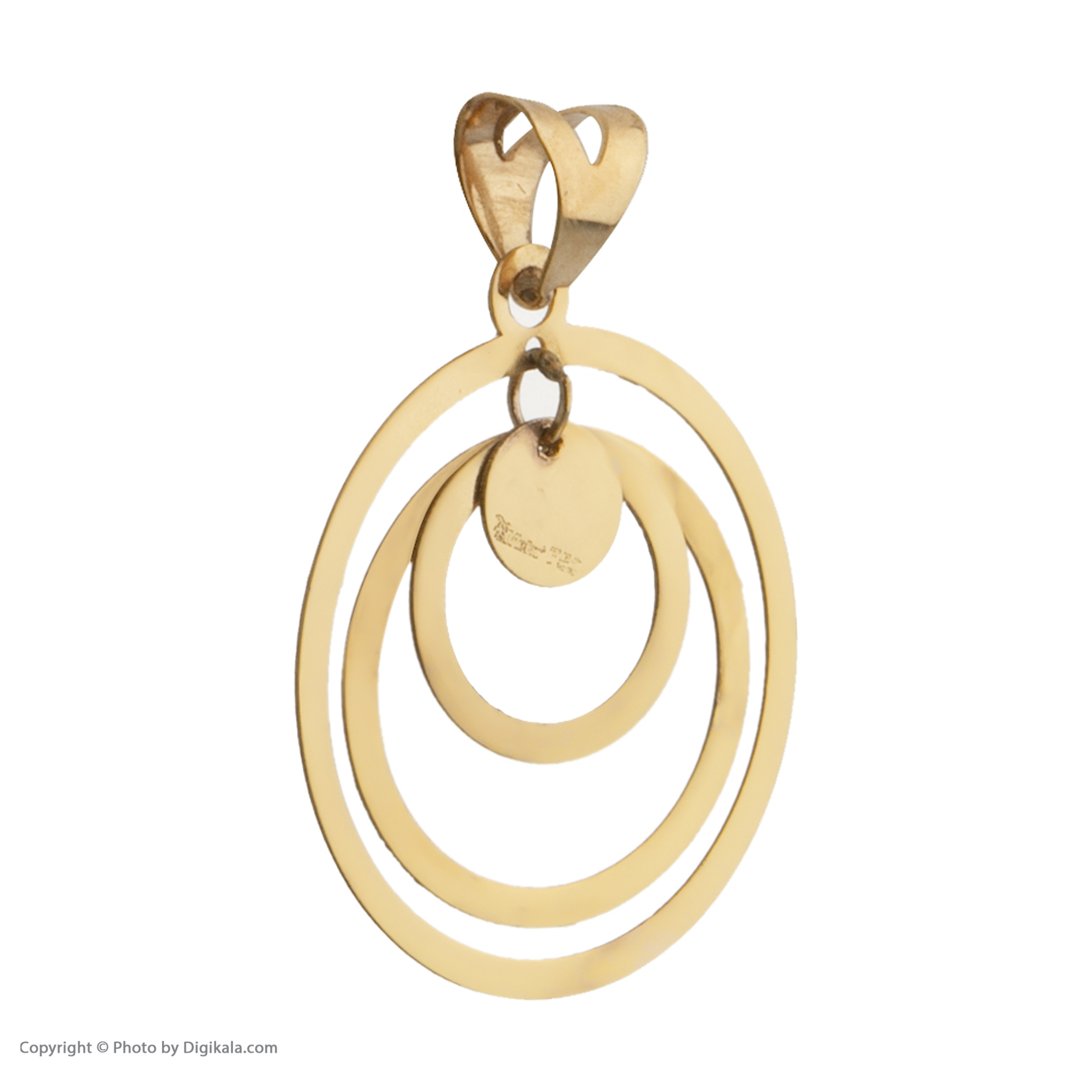 آویز گردنبند طلا 18 عیار زنانه مایا ماهک مدل MM1629 طرح دایره متداخل