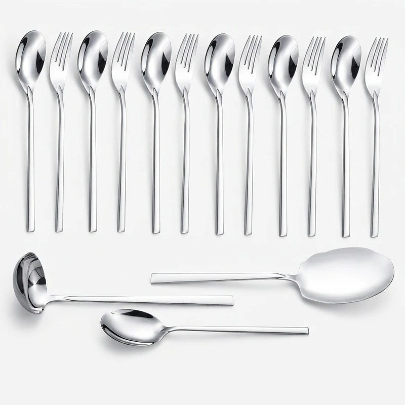سرویس قاشق و چنگال 15 پارچه جی فی نی مدل G-253