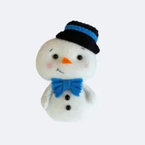 آویز نمدی مدل عروسک طرح آدم برفی کد2