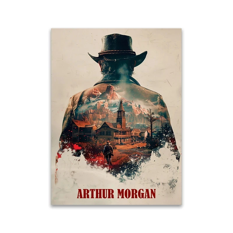 تابلو شاسی مدل رد دد ریدمپشن Red Dead Redemption کد 1415