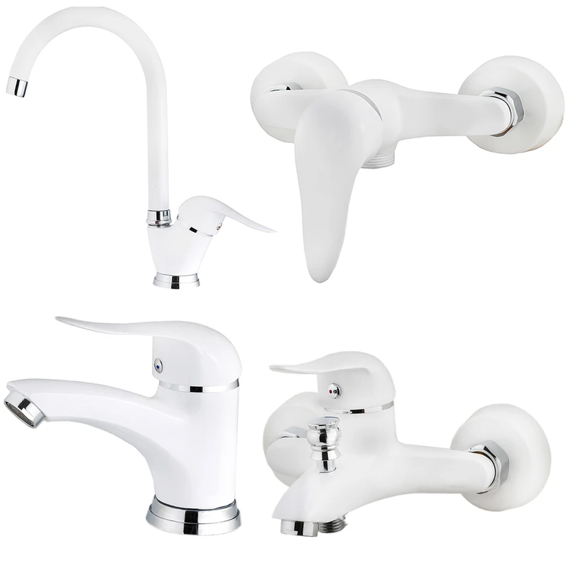 ست شیرالات شیرآلات بهداشتی و ساختمانی توفیق مدل اوج پلاس مجموعه 4 عددی